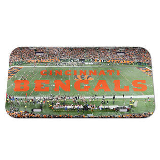 Bengals Laser Cut License Plate Tag Acrylic Color Field
