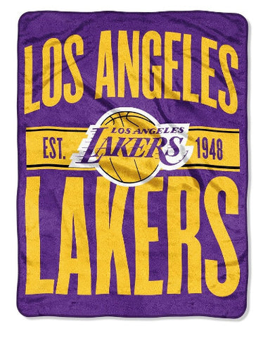 Lakers Micro Raschel Throw Blanket 46x60 Clear Out