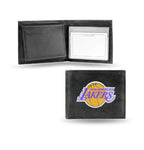 Lakers Leather Wallet Embroidered Bifold