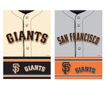 Giants Embossed Suede Garden Flag Jersey 2-Sided MLB