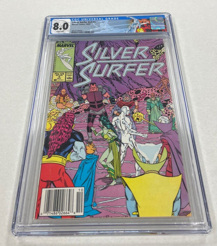 Silver Surfer Issue #v3 #4 Year 1987 CGC Graded 8.0 Comic