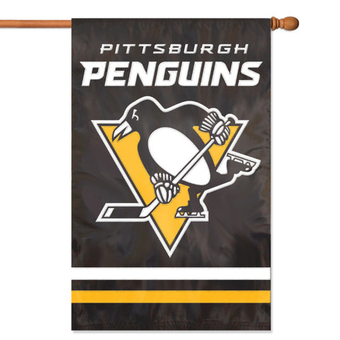 Penguins Premium Vertical Banner House Flag 2-Sided