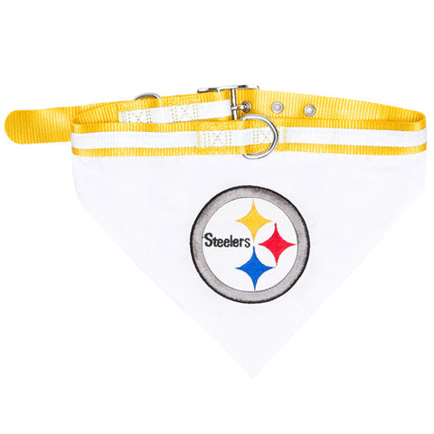 Steelers Dog Collar Bandana Large