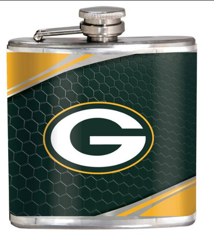 Packers Flask Metallic Wrap
