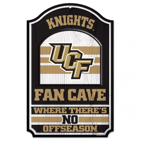 UCF Wood Sign 11x17 Fan Cave