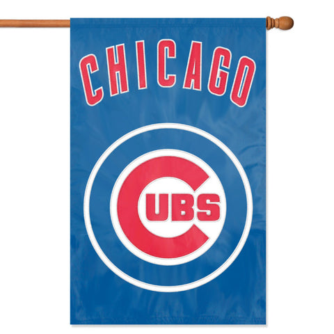 Cubs Premium Vertical Banner House Flag 2-Sided