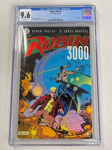 Robin 3000 Issue #1 Year 1992 Foil Logo CGC Graded 9.6 Comic Book