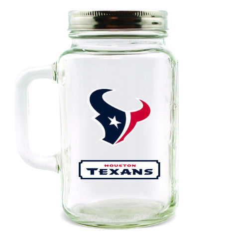 Texans Mason Jar 20oz