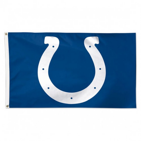 Colts 3x5 House Flag Deluxe Logo Blue