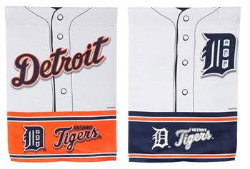 Tigers Embossed Suede Garden Flag Jersey 2-Sided