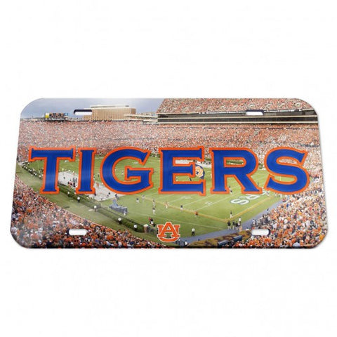 Auburn Laser Cut License Plate Tag Acrylic Color Field