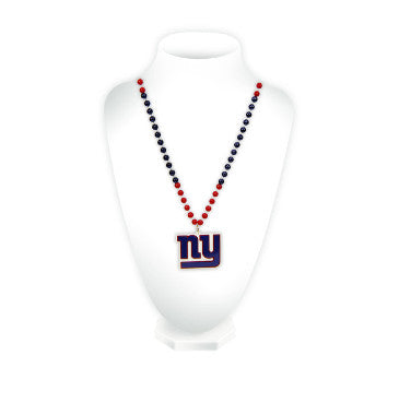 Giants Team Beads w/ Medallion NFL