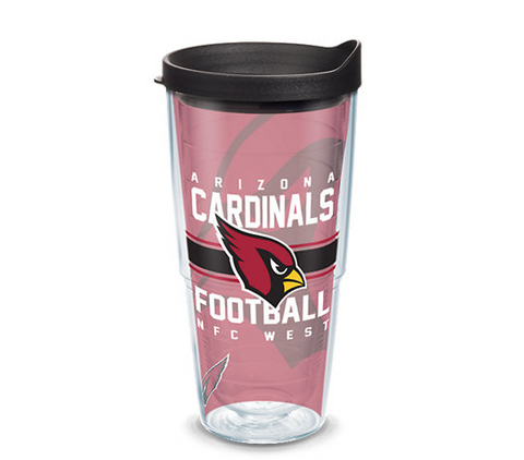 Cardinals 24oz Gridiron Tervis w/ Lid NFL