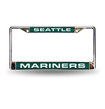 Mariners Laser Cut License Plate Frame Silver