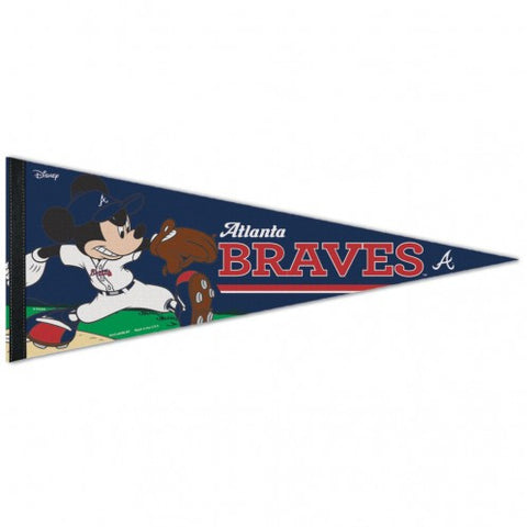 Braves Triangle Pennant Premium Rollup 12"x30" Disney