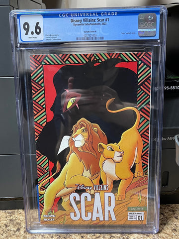 Disney Villains: Scar Issue #1 2023 CGC Graded 9.6 Icon Cover Comic Book