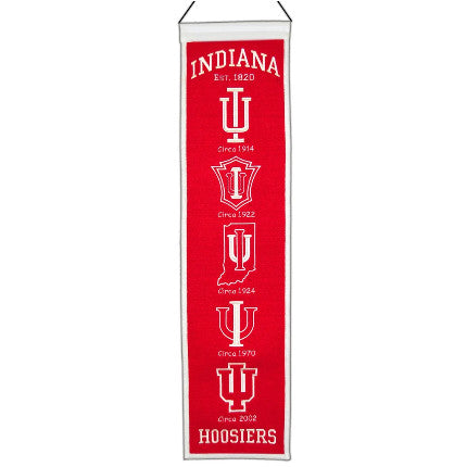 Indiana 8"x32" Wool Banner Heritage