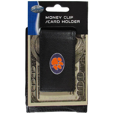 Clemson Leather Cash & Cardholder Magnetic Logo