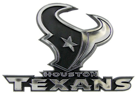 Texans Auto Emblem Chrome Logo