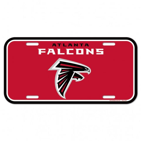 Falcons Plastic License Plate Tag