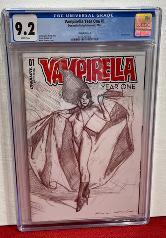 Vampirella Year One Issue #1 2022 Variant Cover G CGC Graded 9.2 Comic Book