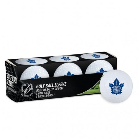 Maple Leafs 3-Pack Golf Ball Set White