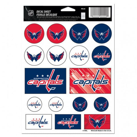 Capitals 5x7 Sticker Sheet 17-Pack