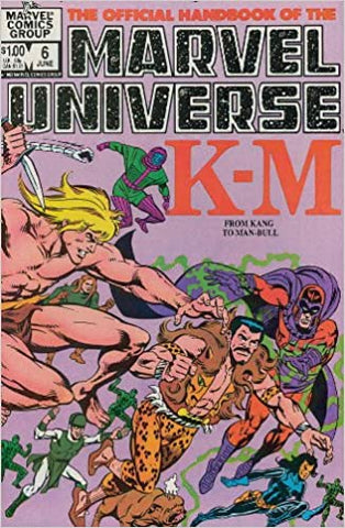 Marvel Universe Handbook Issue #6 Volume 1 June 1983 Comic Book