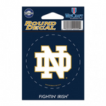 Notre Dame Round Sticker 3"