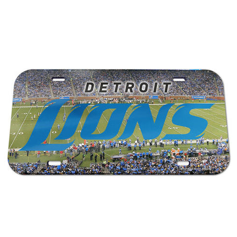 Lions Laser Cut License Plate Tag Acrylic Color Field