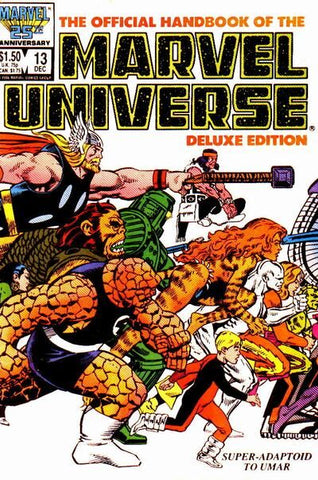 Marvel Universe Handbook Deluxe Edition Issue #13 Volume 2 December 1986 Comic Book