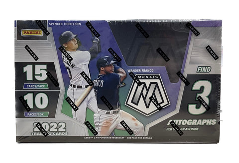 2022 Panini Mosaic MLB Hobby Box
