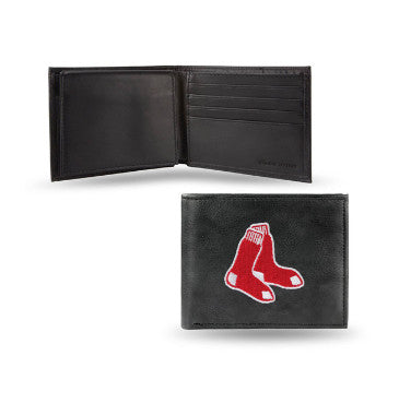 Red Sox Leather Wallet Embroidered Bifold
