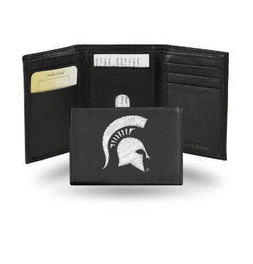 Spartans Leather Wallet Embroidered Trifold