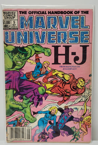 Marvel Universe Handbook Issue #5 Volume 1 May 1983 Comic Book