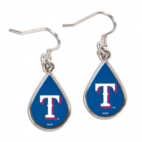 Rangers Earrings Dangle Tear MLB