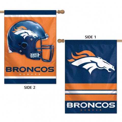 Broncos Vertical House Flag 2-Sided 28x40