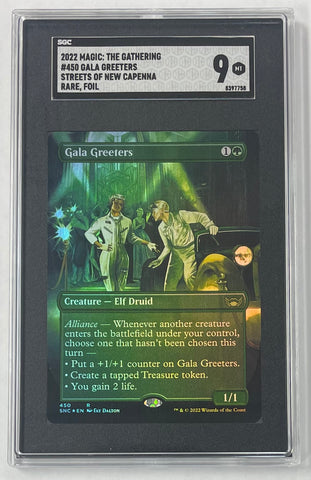 Magic the Gathering Gala Greeters 2022 Streets of New Capenna No.450 Rare Foil SGC 9 Graded Single Card (8397758)