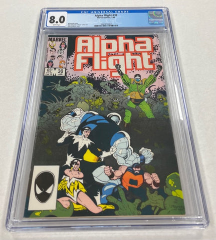 Alpha Flight - Issue #30 Year 1986 - Cover A CGC Graded 8.0 - Comic Book