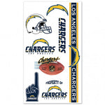 Chargers Temporary Tattoos White