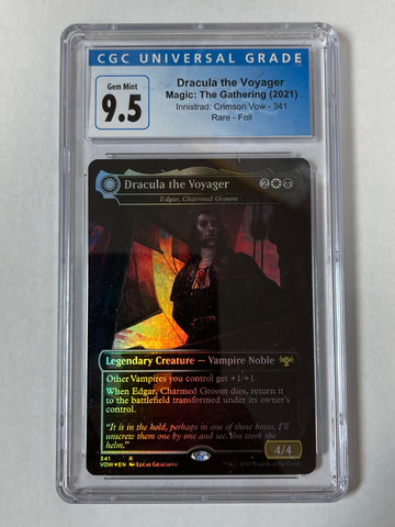 Magic The Gathering 2021 Dracula the Voyager Foil CGC Graded 9.5 Crimson Invasion 341 Single Card
