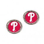 Phillies Earrings Stud CRound