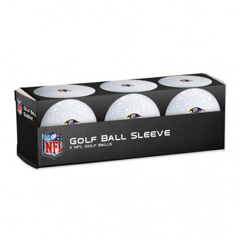 Ravens 3-Pack Golf Ball Set White