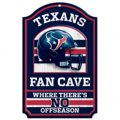 Texans Wood Sign 11x17 Fan Cave