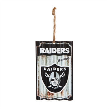 Raiders Ornament Metal Sign