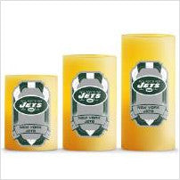 Jets 3Pc LED Candle Set NFL