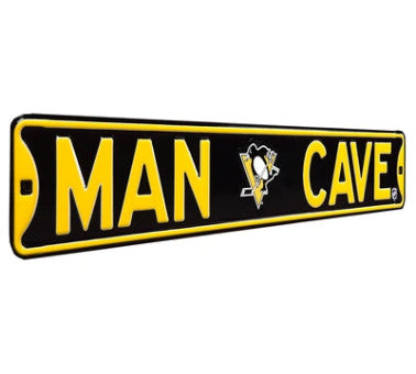 Penguins Street Sign Man Cave