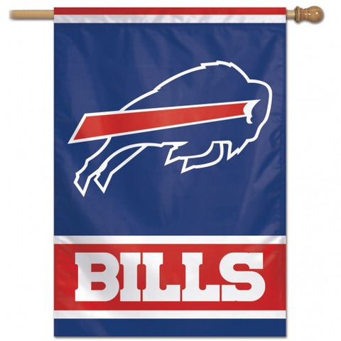 Bills Vertical House Flag 1-Sided 28x40 Logo
