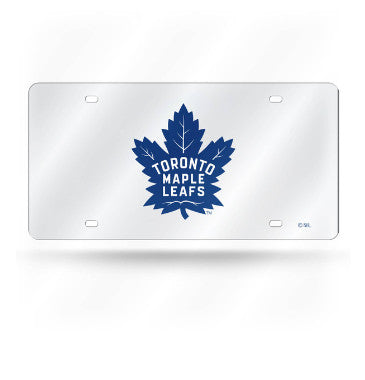 Maple Leafs Laser Cut License Plate Tag Silver