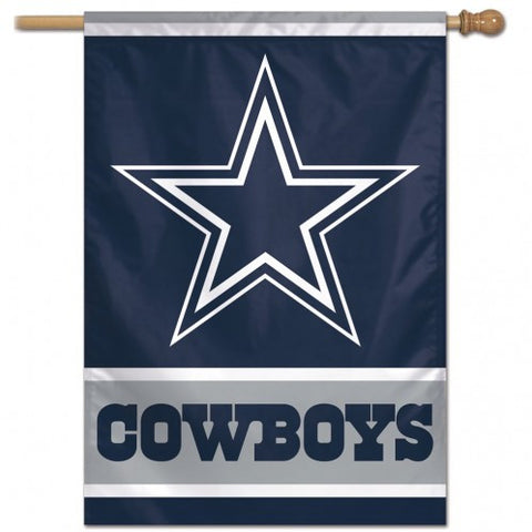 Cowboys Vertical House Flag 1-Sided 28x40